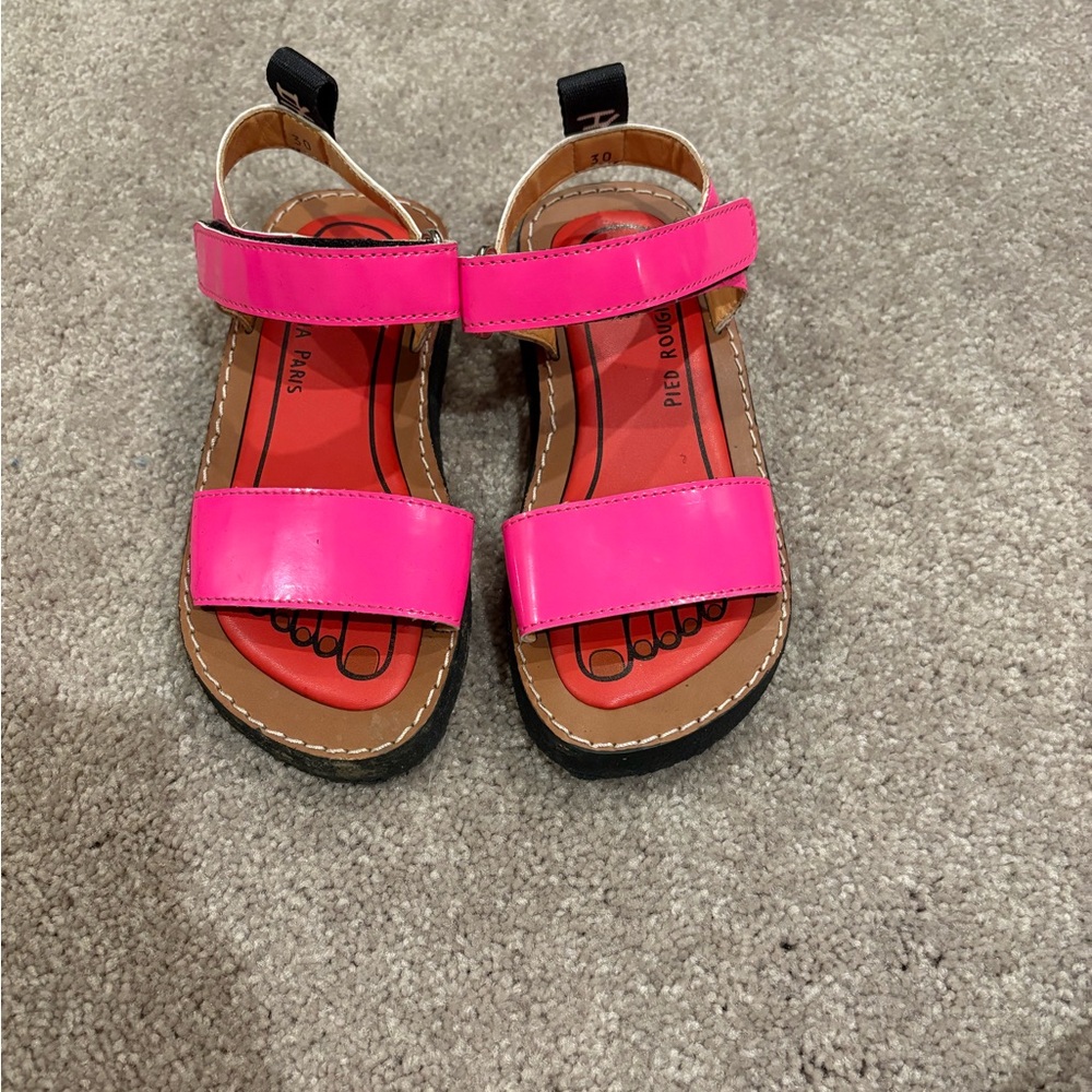 Vibrant Pink Kids Sandals